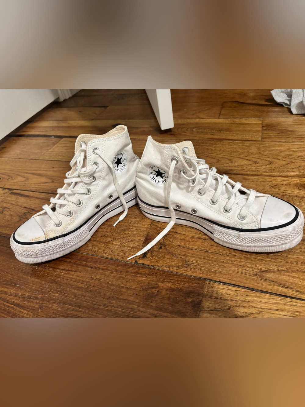 Converse White High Top Chuck Taylor All Star Sneakers